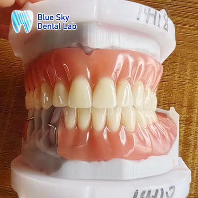 kopen Resin acryl verwijderbare gedeeltelijke tandheelkunde met sluiting en volledige acryl tandheelkunde online manufacture