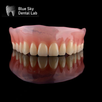 kopen Herstel Volledige bovenste acrylprothese Blauwe hemel Afneembare acrylprothese online manufacture